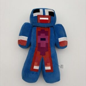 Unspeakable Blue Pixel Character Medium Plush Stuffed Toy Gamer Figure